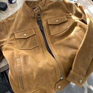 Frye Military Leather Jacket NWT Size L